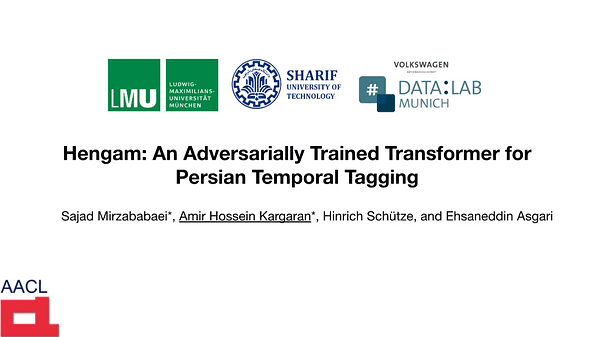 Hengam: An Adversarially Trained Transformer for Persian Temporal Tagging