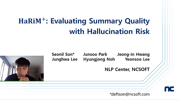Evaluating Summary Quality with Hallucination Risk