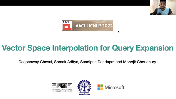 Vector Space Interpolation for Query Expansion