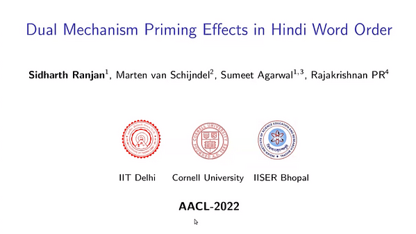 Dual Mechanism Priming Effects in Hindi Word Order