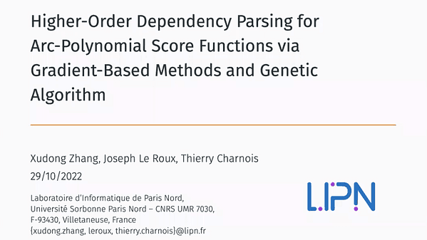Higher-Order Dependency Parsing for Arc-Polynomial Score Functions via Gradient-Based Methods and Genetic Algorithm