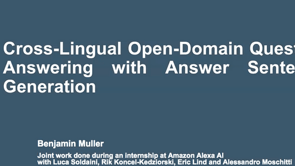 Cross-Lingual Open-Domain Question Answering with Answer Sentence Generation