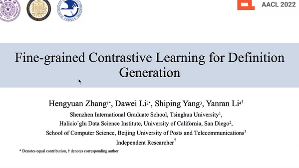 Fine-grained Contrastive Learning for Definition Generation