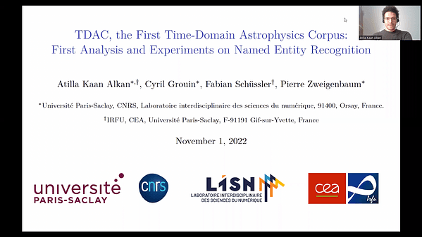 TDAC, The First Corpus in Time-Domain Astrophysics: Analysis and First Experiments on Named Entity Recognition