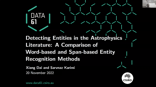 Detecting Entities in the Astrophysics Literature: A Comparison of Word-based and Span-based Entity Recognition Methods