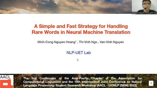 A Simple and Fast Strategy for Handling Rare Words in Neural Machine Translation