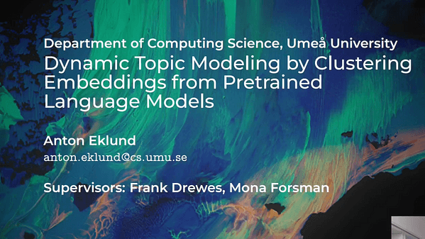 Dynamic Topic Modeling by Clustering Embeddings from Pretrained Language Models: A Research Proposal