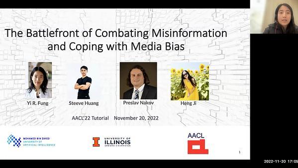 The Battlefront of Combating Misinformation and Coping with Media Bias