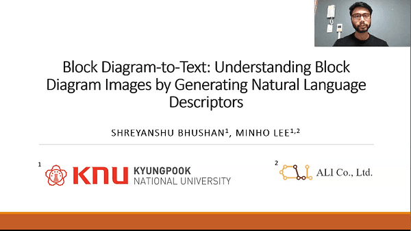 Block Diagram-to-Text: Understanding Block Diagram Images by Generating Natural Language Descriptors