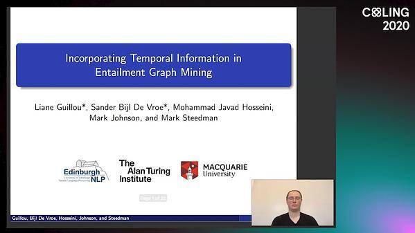 Incorporating Temporal Information in Entailment Graph Mining