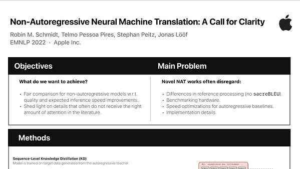 Non-Autoregressive Neural Machine Translation: A Call for Clarity