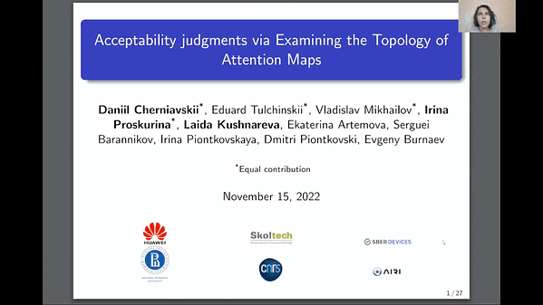 Acceptability Judgements via Examining the Topology of Attention Maps