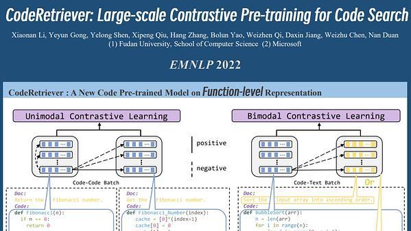 CodeRetriever: A Large Scale Contrastive Pre-Training Method for Code Search