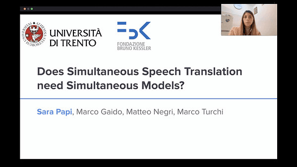 Does Simultaneous Speech Translation need Simultaneous Models?