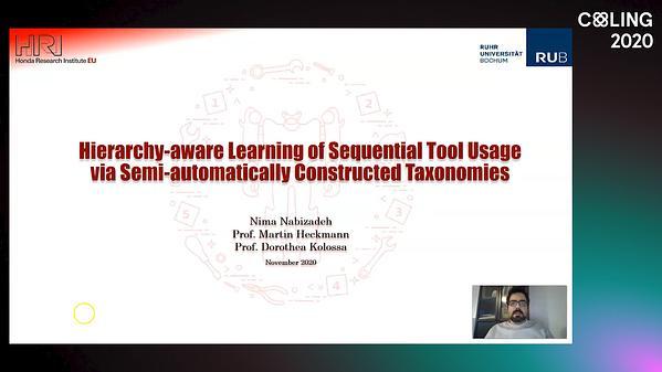 Hierarchy-aware Learning of Sequential Tool Usage via Semi-automatically Constructed Taxonomies