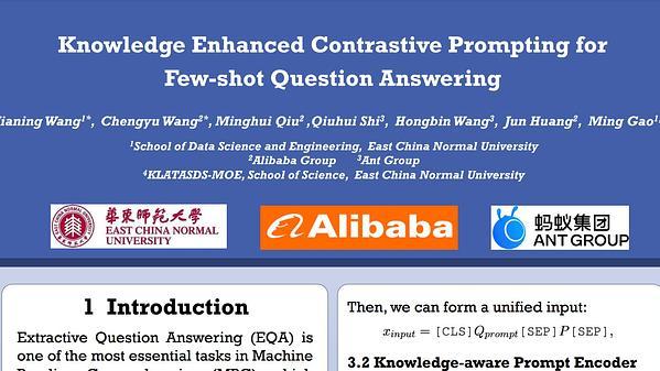 KECP: Knowledge Enhanced Contrastive Prompting for Few-shot Extractive Question Answering
