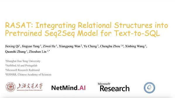 RASAT: Integrating Relational Structures into Pretrained Seq2Seq Model for Text-to-SQL
