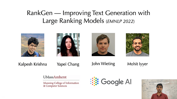 RankGen: Improving Text Generation with Large Ranking Models
