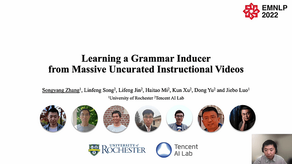Learning a Grammar Inducer from Massive Uncurated Instructional Videos