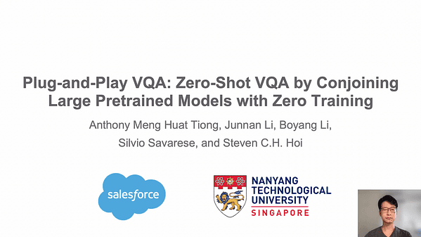 Plug-and-Play VQA: Zero-shot VQA by Conjoining Large Pretrained Models with Zero Training