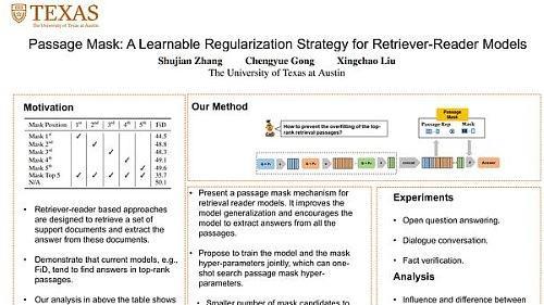 Passage-Mask: A Learnable Regularization Strategy for Retriever-Reader Models