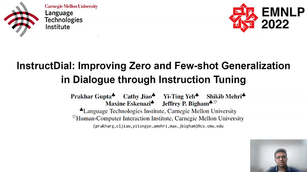 InstructDial: Improving Zero and Few-shot Generalization in Dialogue through Instruction Tuning