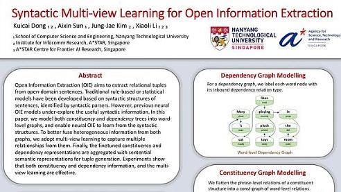 Syntactic Multi-view Learning for Open Information Extraction