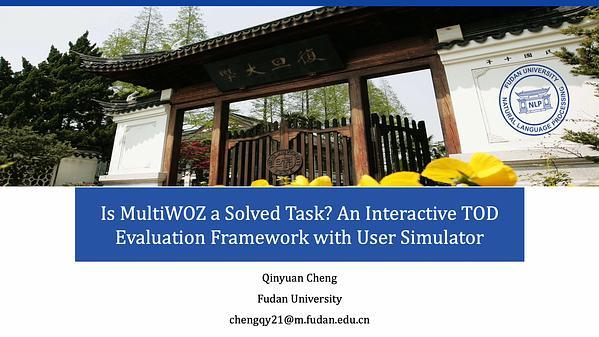 Is MultiWOZ a Solved Task? An Interactive TOD Evaluation Framework with User Simulator