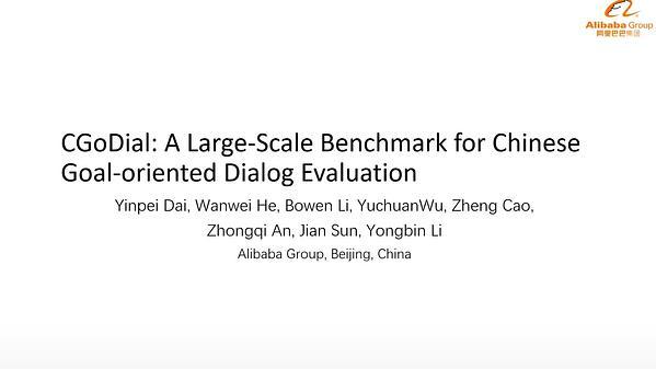 CGoDial: A Large-Scale Benchmark for Chinese Goal-oriented Dialog Evaluation