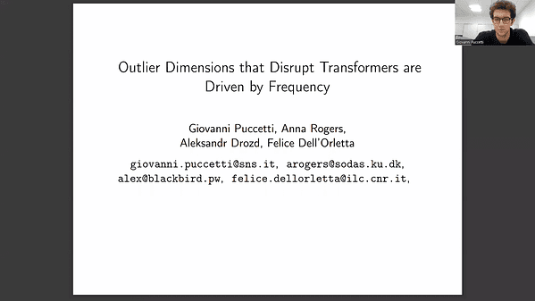 Outlier Dimensions that Disrupt Transformers are Driven by Frequency
