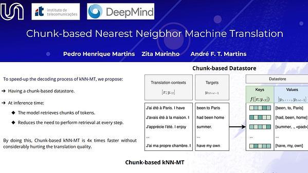 Chunk-based Nearest Neighbor Machine Translation