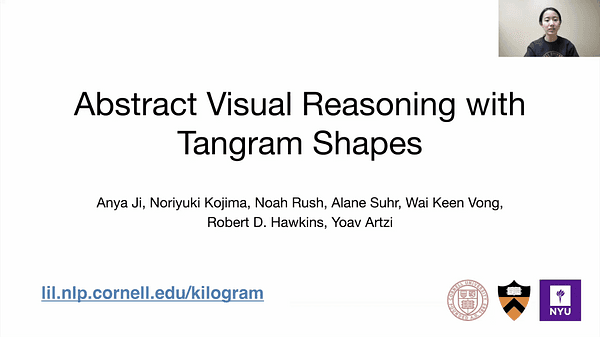 Abstract Visual Reasoning with Tangram Shapes