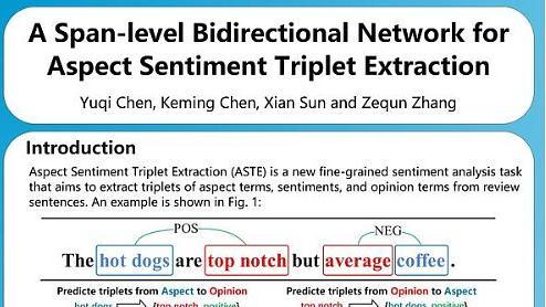 A Span-level Bidirectional Network for Aspect Sentiment Triplet Extraction