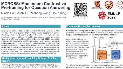 Momentum Contrastive Pre-training for Question Answering