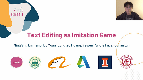 Text Editing as Imitation Game