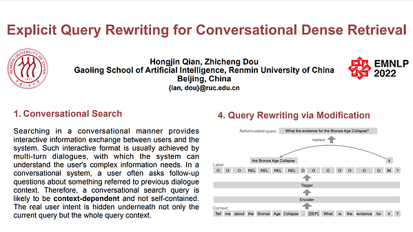 Explicit Query Rewriting for Conversational Dense Retrieval