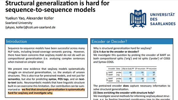 Structural generalization is hard for sequence-to-sequence models