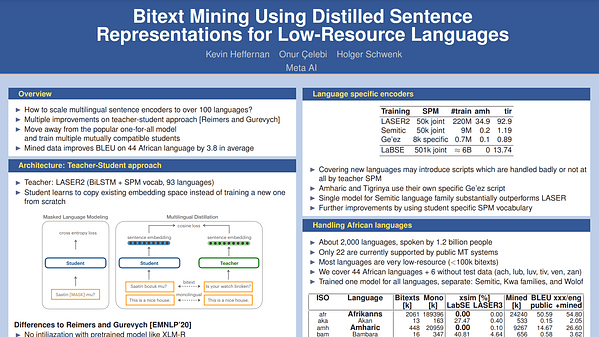 Bitext Mining Using Distilled Sentence Representations for Low-Resource Languages
