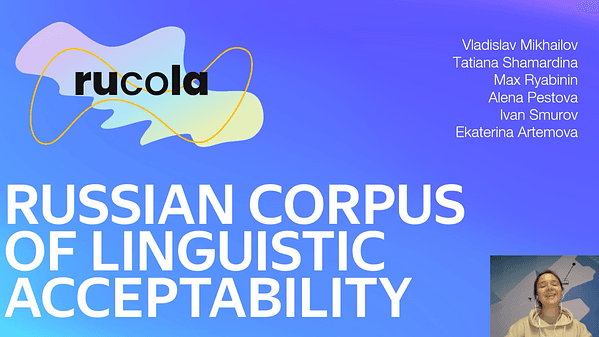 RuCoLA: Russian Corpus of Linguistic Acceptability