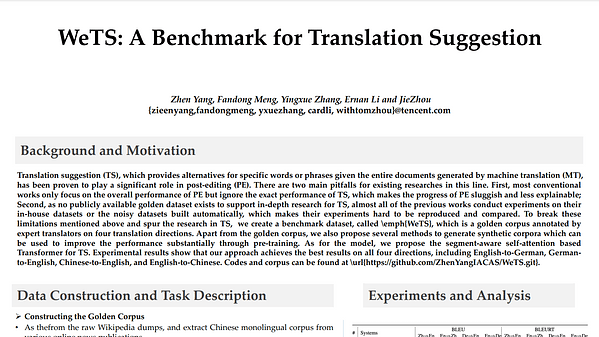 WeTS: A Benchmark for Translation Suggestion