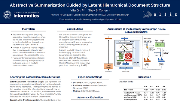 Abstractive Summarization Guided by Latent Hierarchical Document Structure