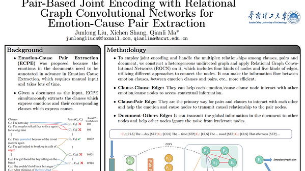 Pair-Based Joint Encoding with Relational Graph Convolutional Networks for Emotion-Cause Pair Extraction