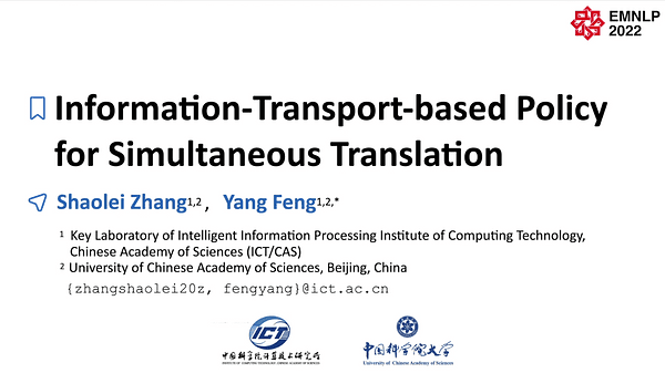 Information-Transport-based Policy for Simultaneous Translation