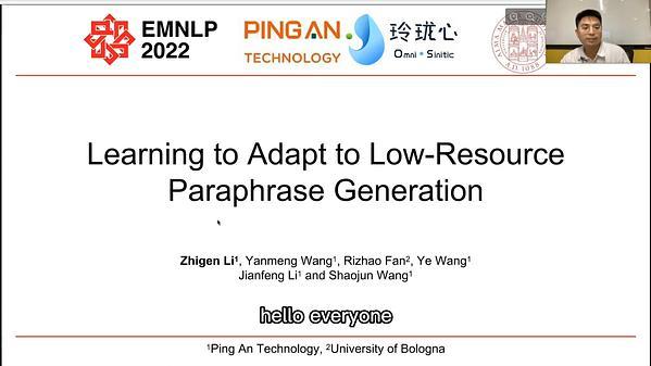 Learning to Adapt to Low-Resource Paraphrase Generation