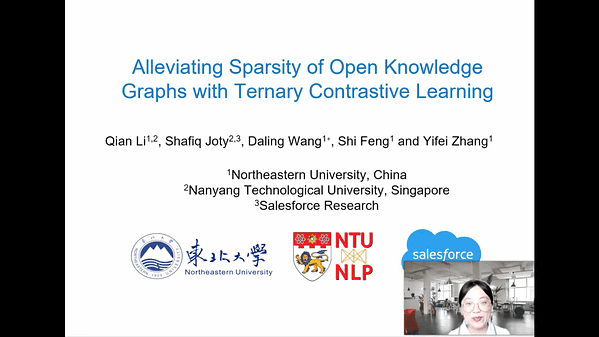 Alleviating Sparsity of Open Knowledge Graphs with Ternary Contrastive Learning