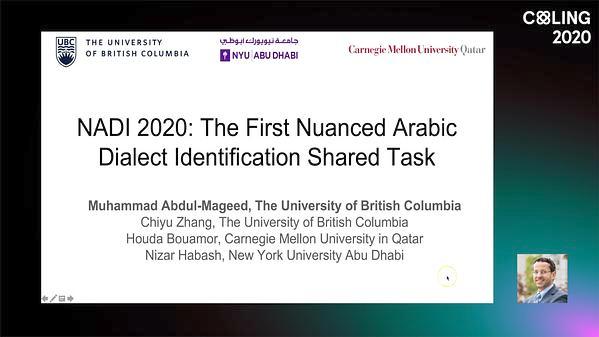 NADI 2020: The First Nuanced Arabic Dialect Identification Shared Task