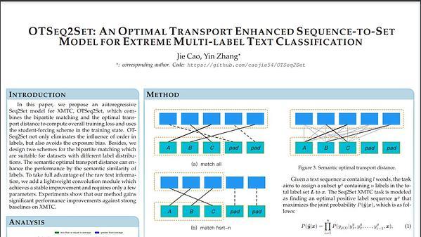 OTSeq2Set: An Optimal Transport Enhanced Sequence-to-Set Model for Extreme Multi-label Text Classification