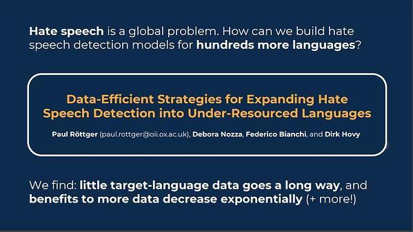 Data-Efficient Strategies for Expanding Hate Speech Detection into Under-Resourced Languages