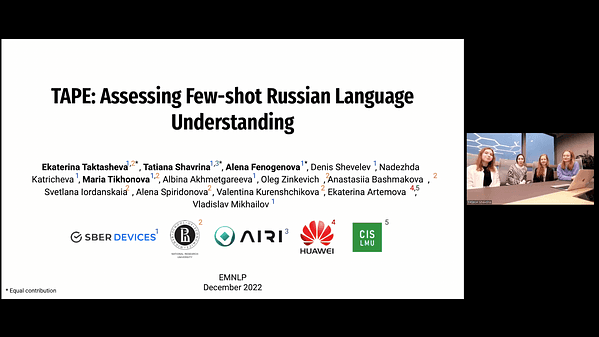 TAPE: Assessing Few-shot Russian Language Understanding