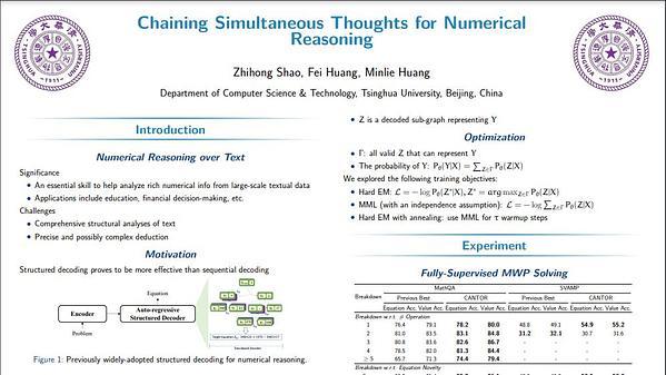 Chaining Simultaneous Thoughts for Numerical Reasoning